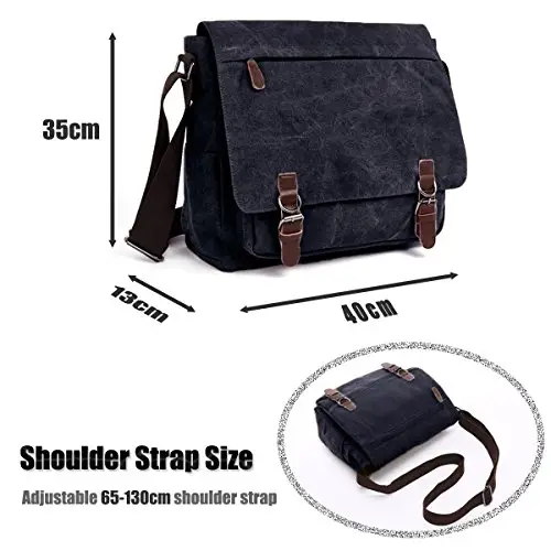 LOSMILE Borsa a tracolla Uomo Nero 3517631 miniatura 2