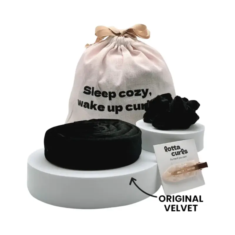 Set Arricciacapelli Original Velvet, Royal Black