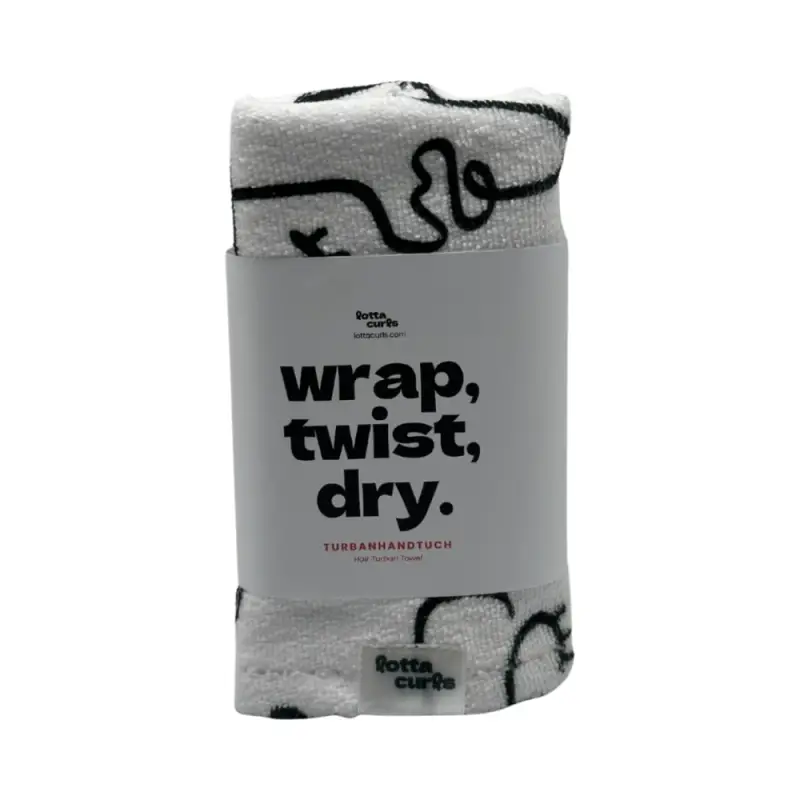 Turbante Per Capelli, Nero/Bianco