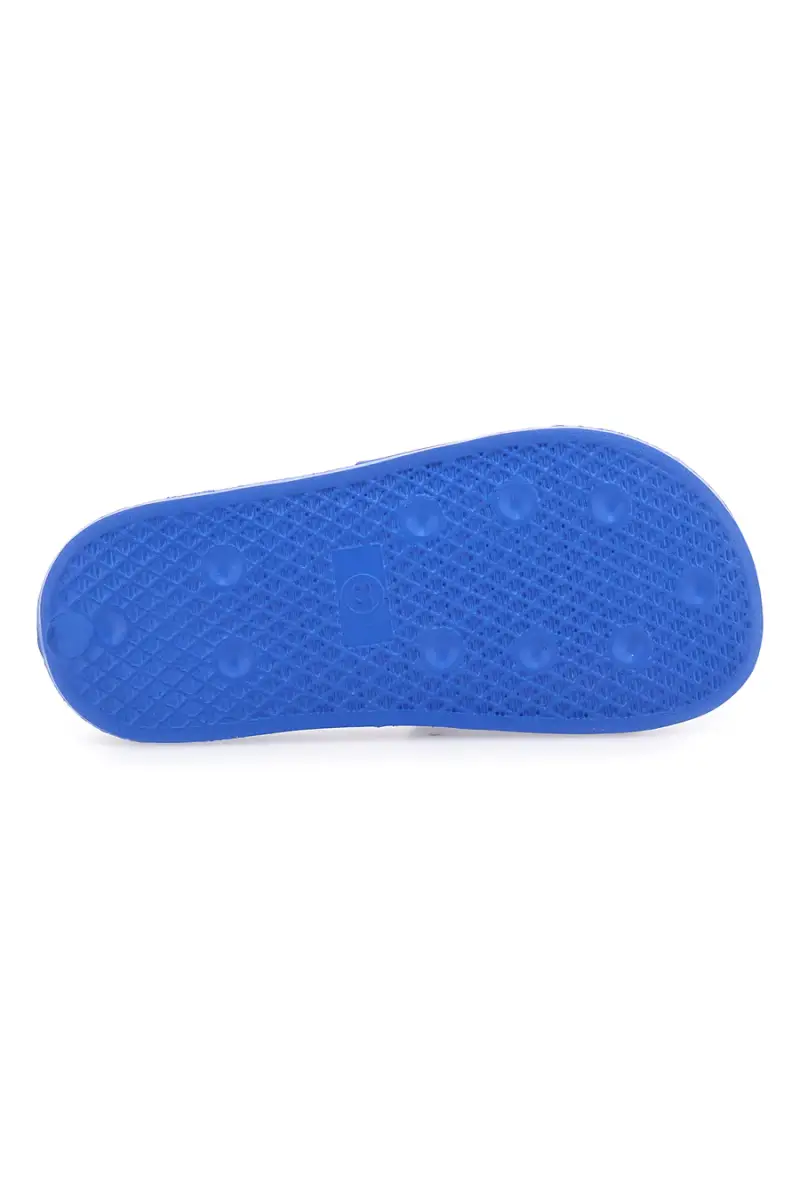 Ciabatte blu con fascia monocolore e logo LOTTO MIDWAY V SLIDE CL [BLUE] miniatura 5