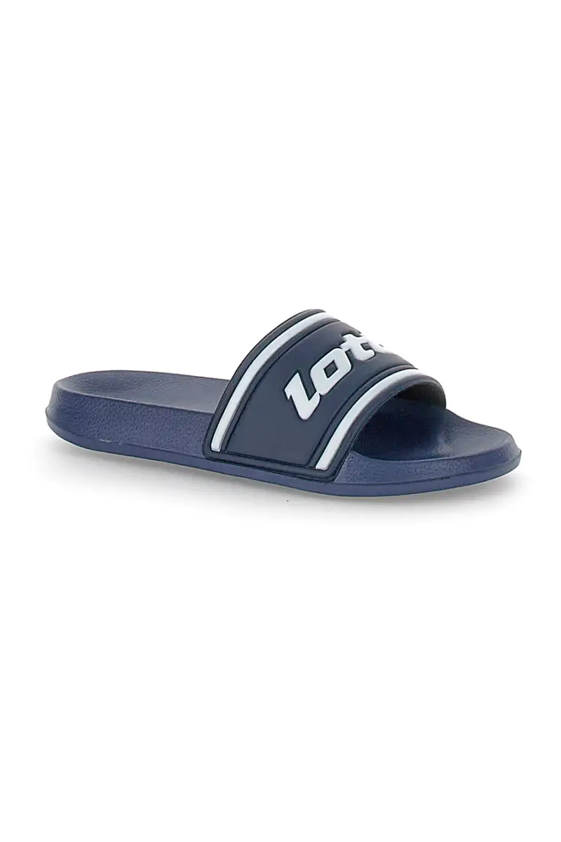 Ciabatte blu con logo Lotto MIDWAY IV SLIDE JR [BLUE] miniatura 2