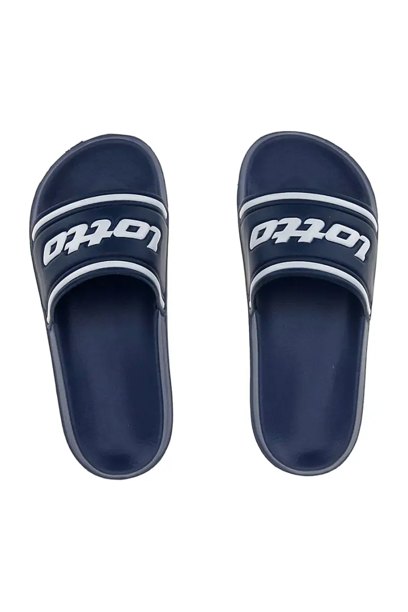 Ciabatte blu con logo Lotto MIDWAY IV SLIDE JR [BLUE] miniatura 3