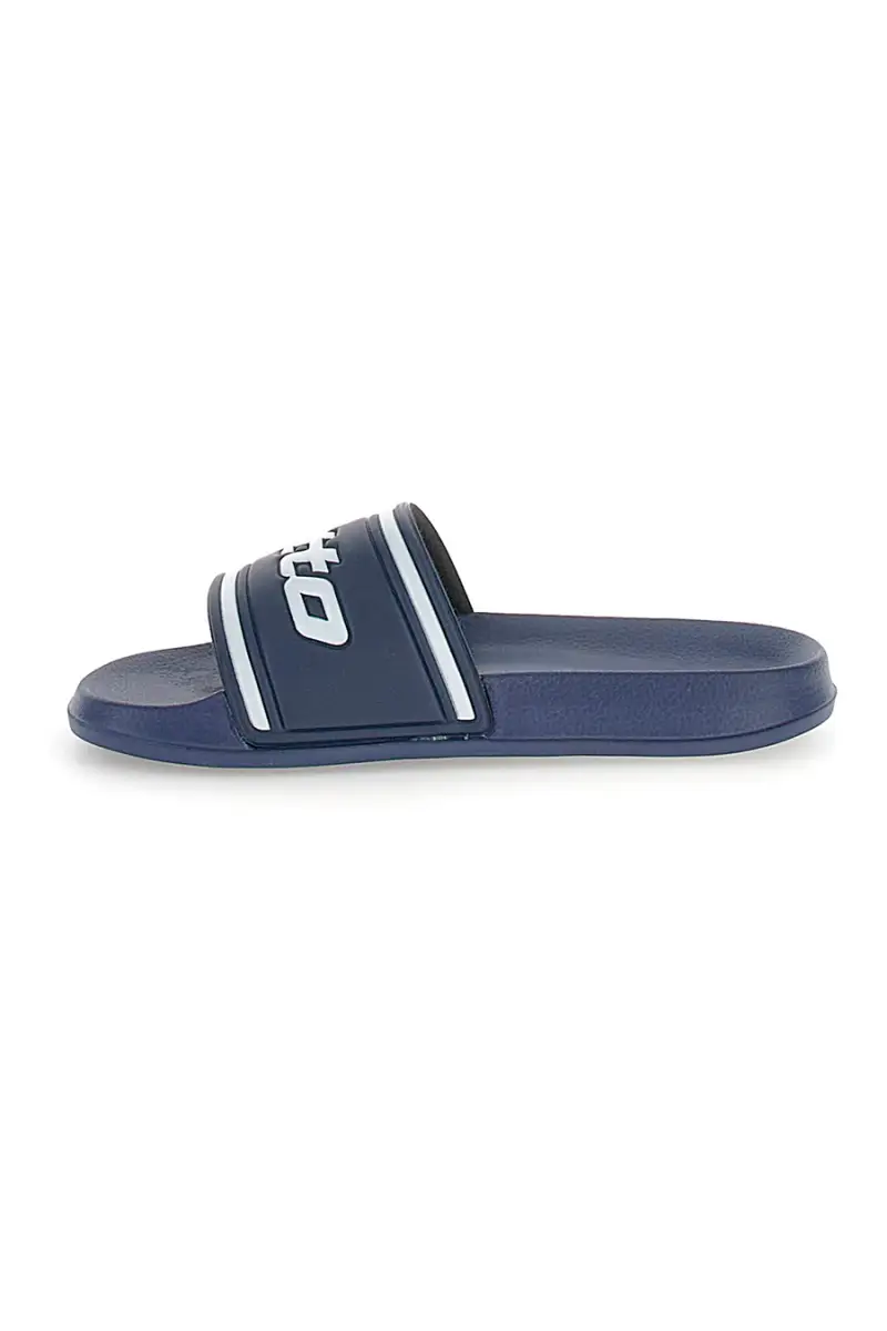 Ciabatte blu con logo Lotto MIDWAY IV SLIDE JR [BLUE] miniatura 4