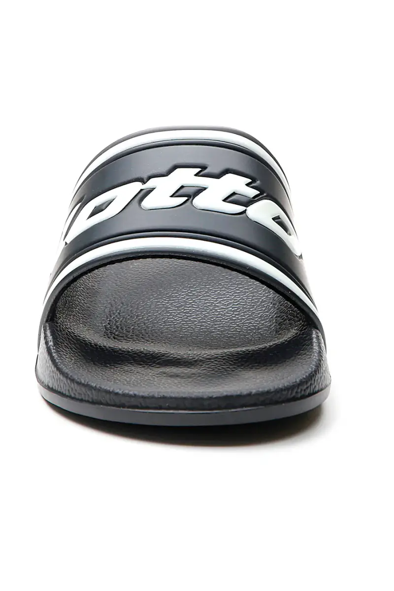 Ciabatte nere con logo Lotto MIDWAY IV SLIDE [NERO] miniatura 5