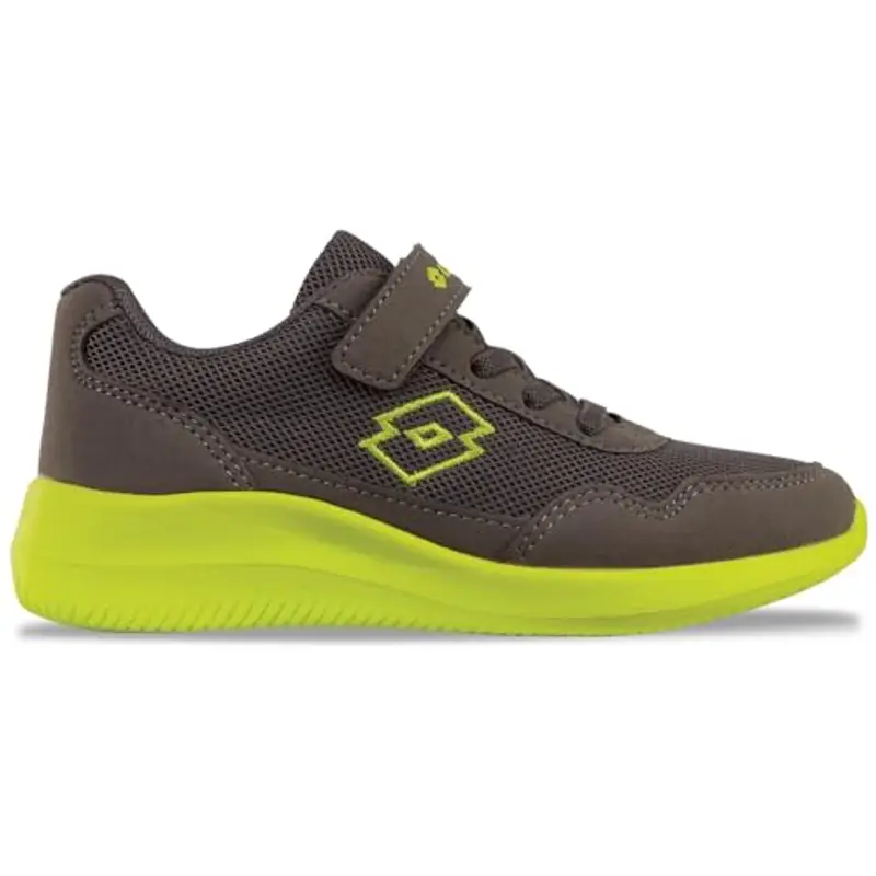 Lotto, Connect BC K Unisex Kids, Grigio Lime, 30 EU