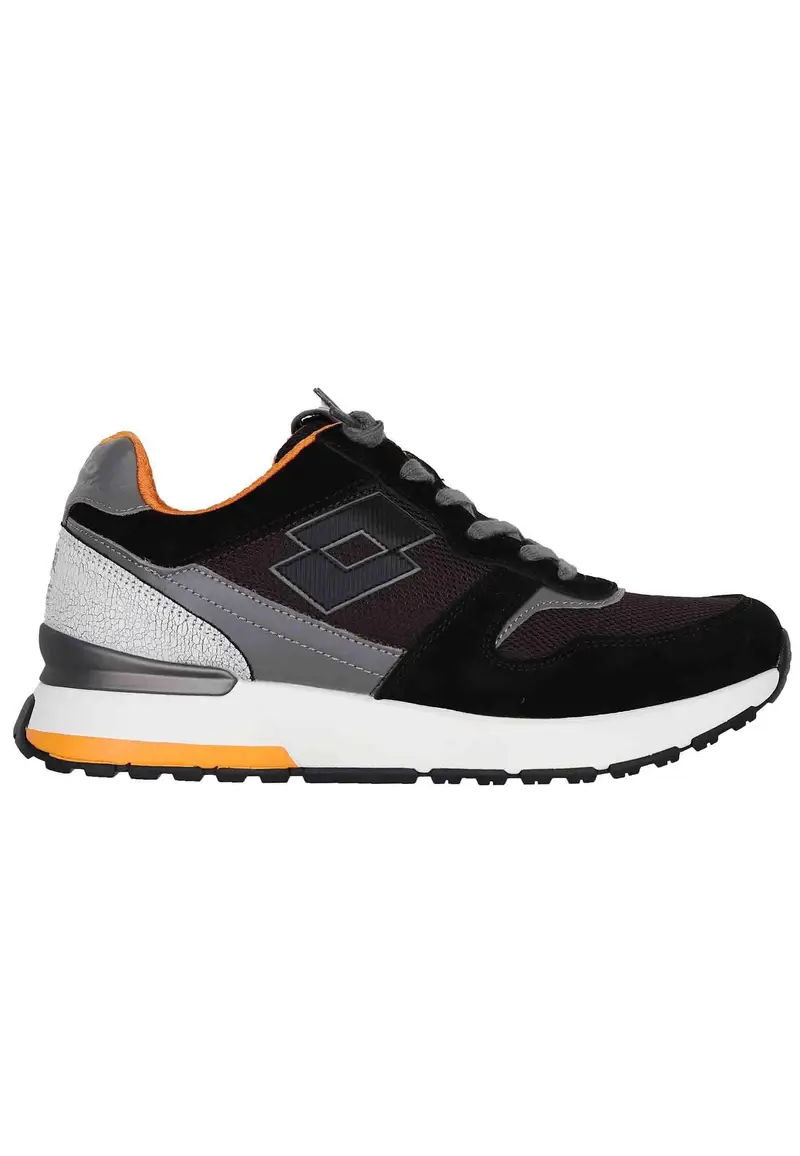 Snekaers uomo in pelle e tessuto nero tokyo ginza Uomo 220334 7IL