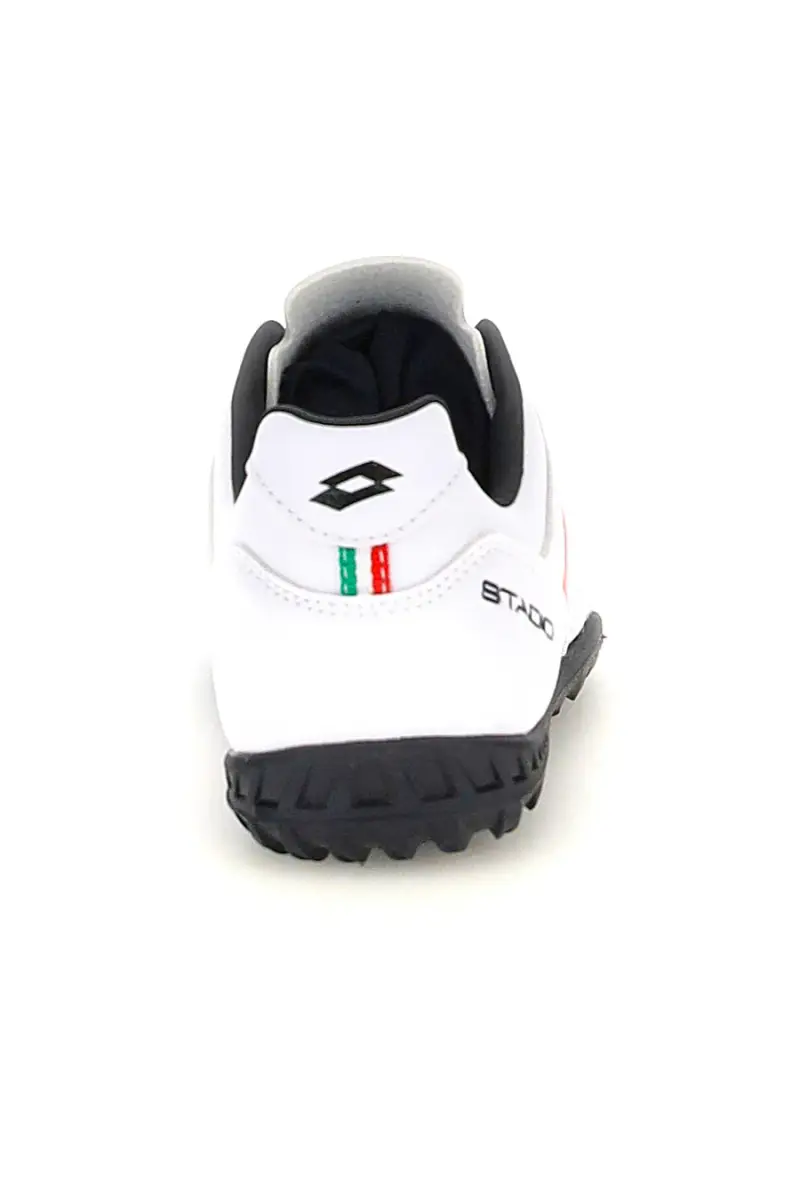Scarpe calcetto bianche con suola nera Lotto STADIO 705 TF JR [BIANCO] miniatura 5