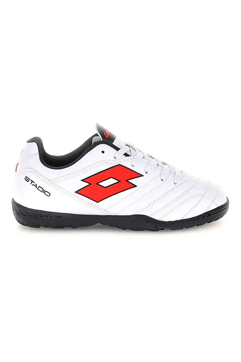Scarpe calcetto bianche con suola nera Lotto STADIO 705 TF JR [BIANCO]