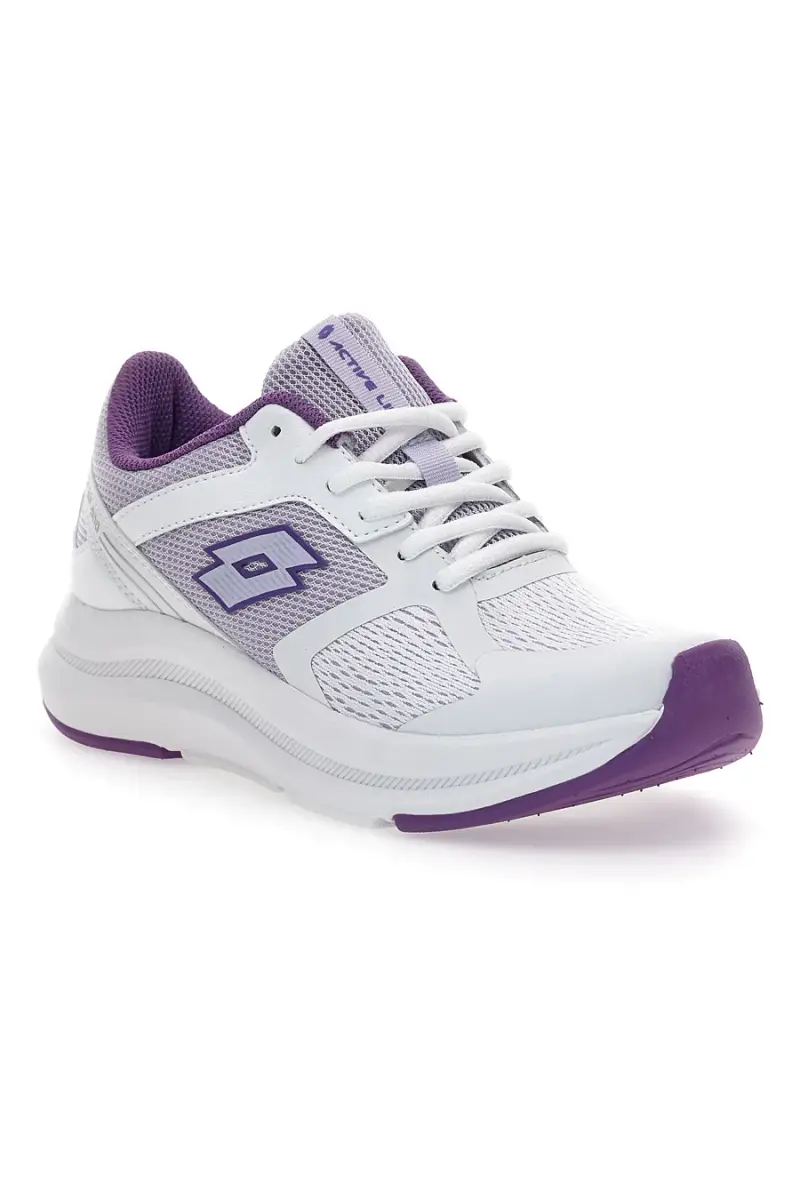 Scarpe da Running Bianche e Lilla Con Logo Laterale Lotto Speedride 800 W [BIANCO miniatura 2
