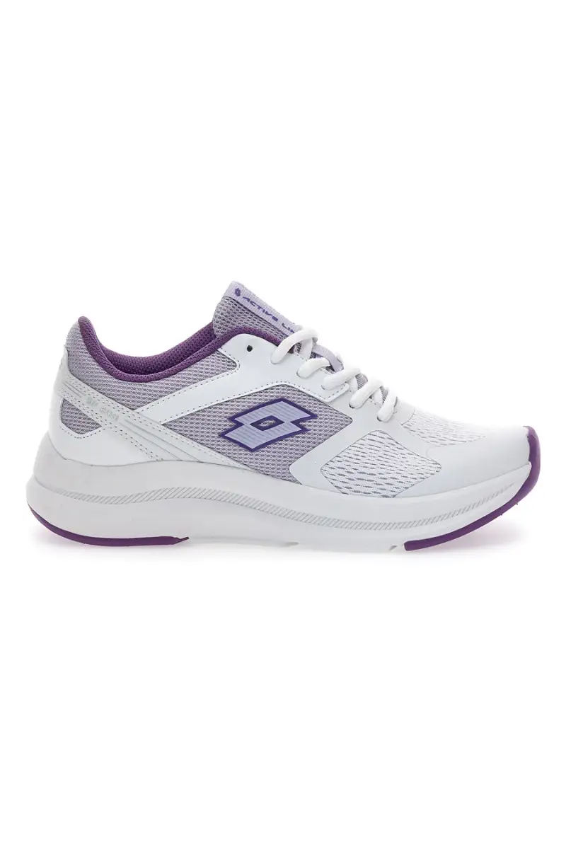 Scarpe da Running Bianche e Lilla Con Logo Laterale Lotto Speedride 800 W [BIANCO