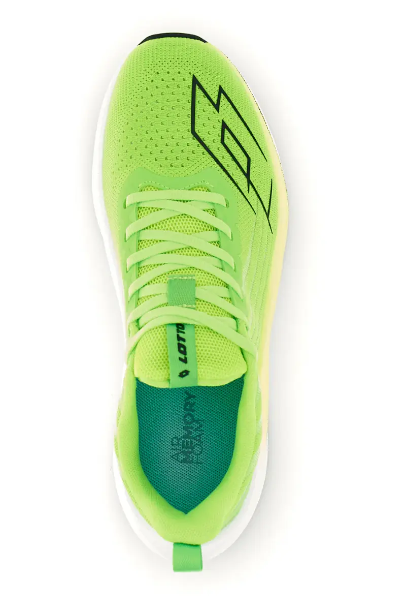 Scarpe da running verde fluo traspirante memory foam Lotto Speedride 700 III [VERDE] miniatura 3