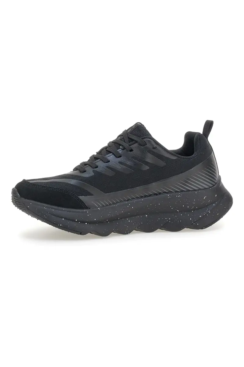 Scarpe running nere total black con suola ammortizzata Lotto Run 60 AMF [NERO] miniatura 4