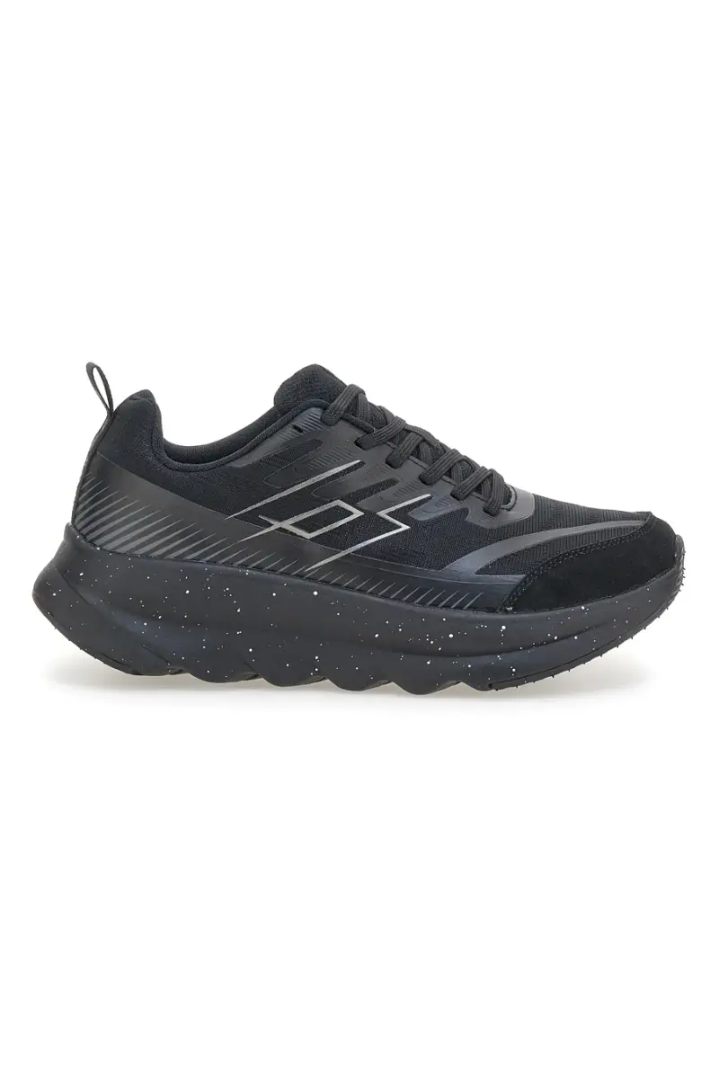 Scarpe running nere total black con suola ammortizzata Lotto Run 60 AMF [NERO]