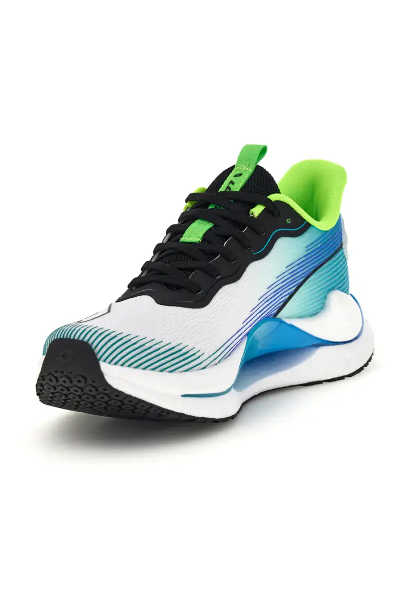 Scarpe sportive bianco blu traspirante memory foam Lotto Speedride 500 [BIANCO] miniatura 4