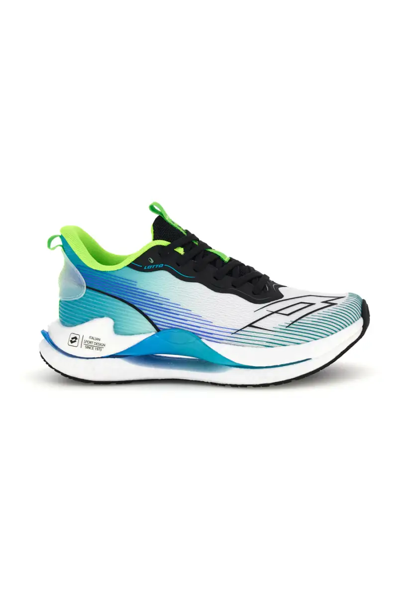 Scarpe sportive bianco blu traspirante memory foam Lotto Speedride 500 [BIANCO]