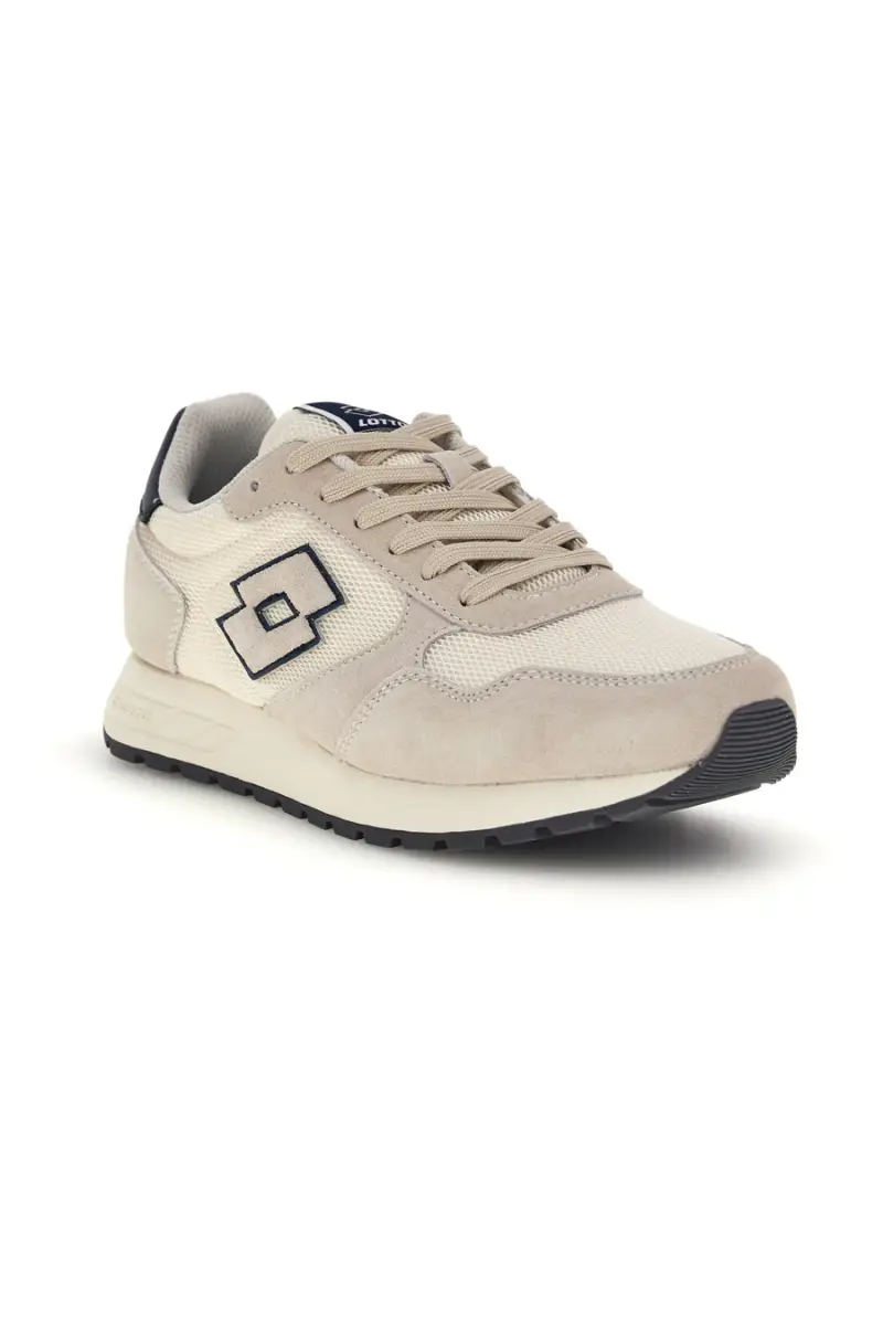 Scarpe sportive bianco memory foam traspirante Lotto Trainer 2000 AMF [BIANCO] miniatura 2