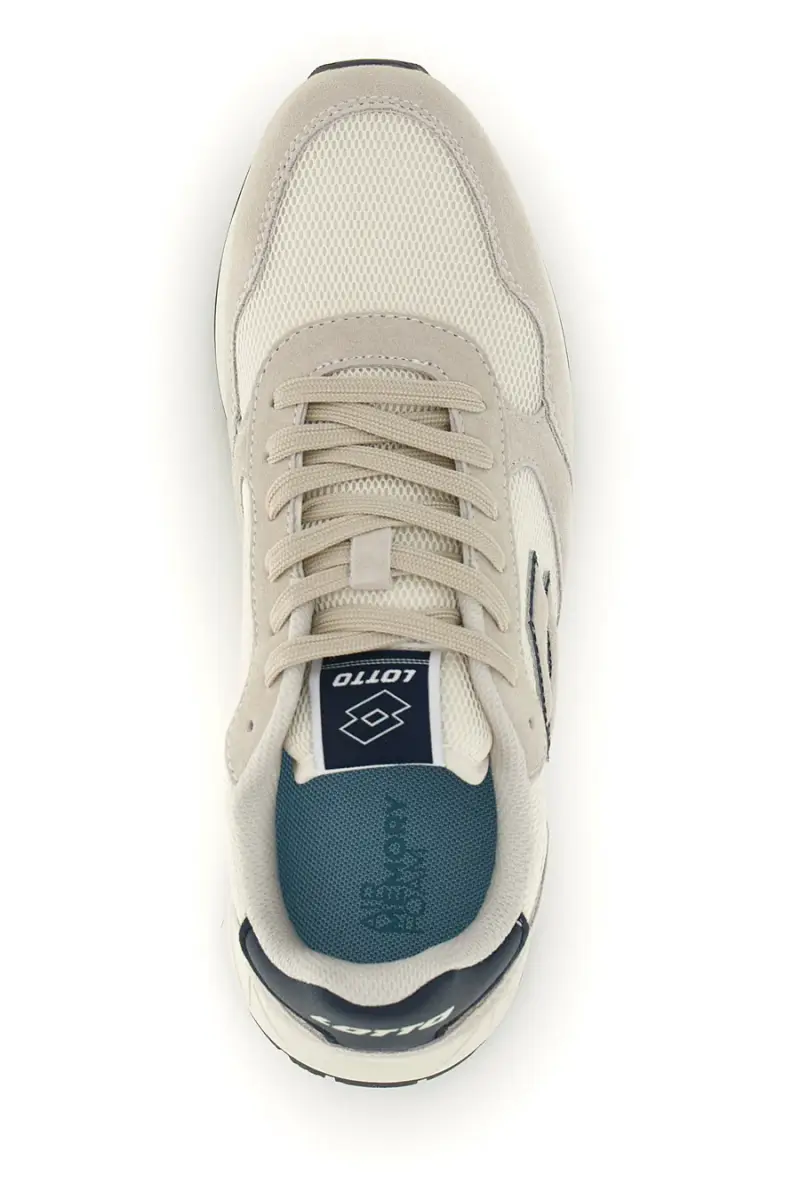 Scarpe sportive bianco memory foam traspirante Lotto Trainer 2000 AMF [BIANCO] miniatura 3