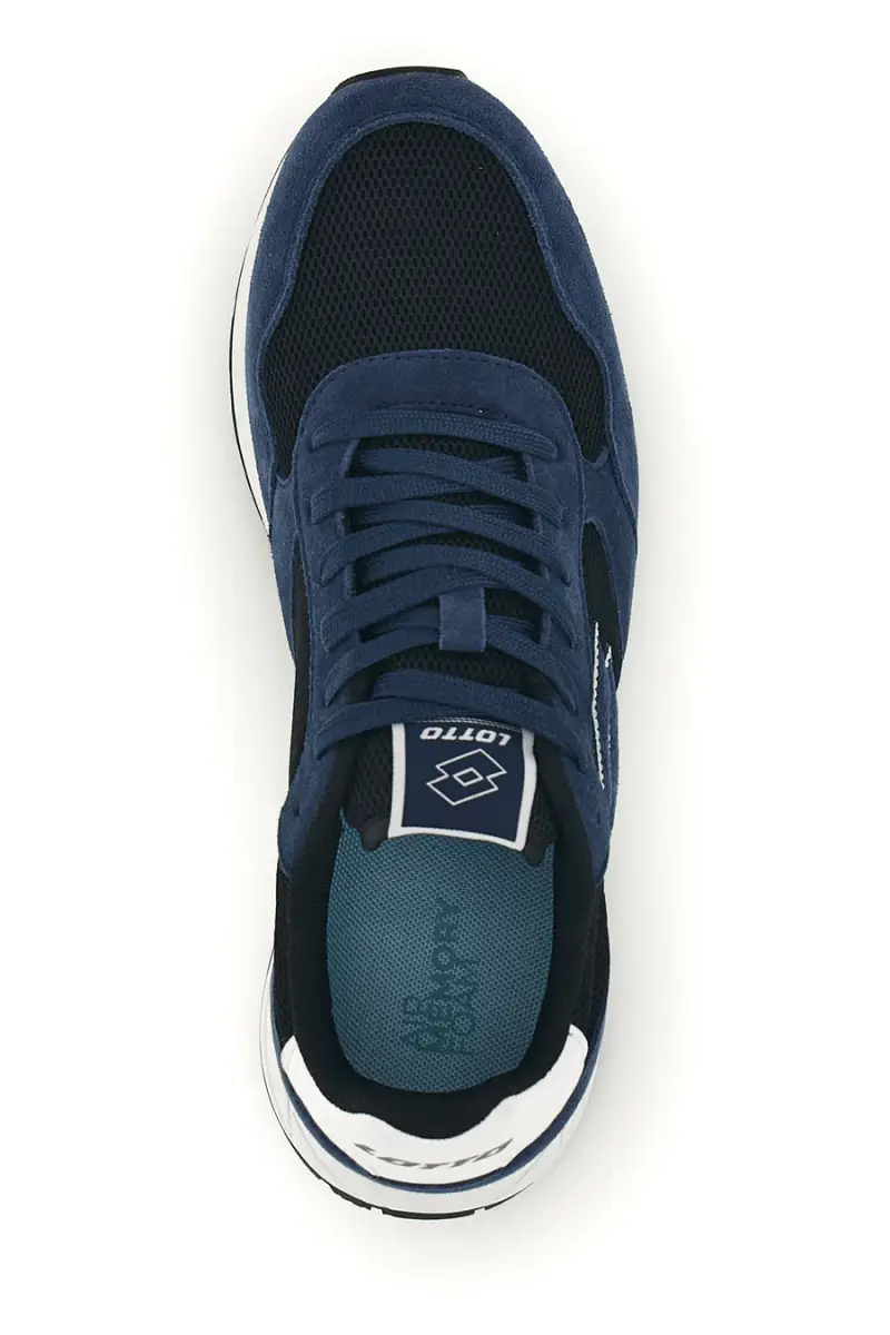 Scarpe sportive blu memory foam traspirante Lotto Trainer 2000 AMF [BLUE] miniatura 3