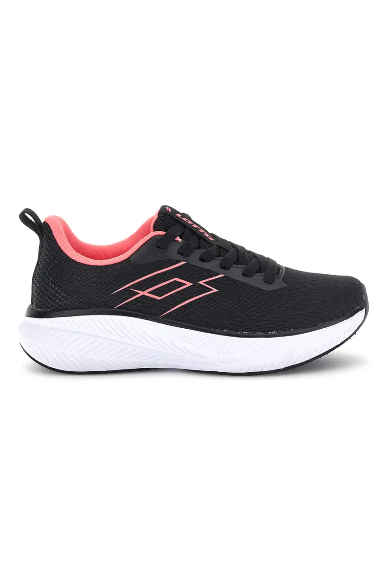 Scarpe sportive nero con inserti rosa traspiranti Lotto Speedride 900 II W [NERO]