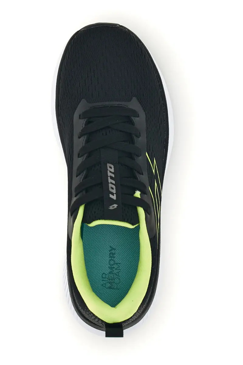 Scarpe sportive nero verde traspirante memory foam Lotto Speedride 900 II [NERO miniatura 3