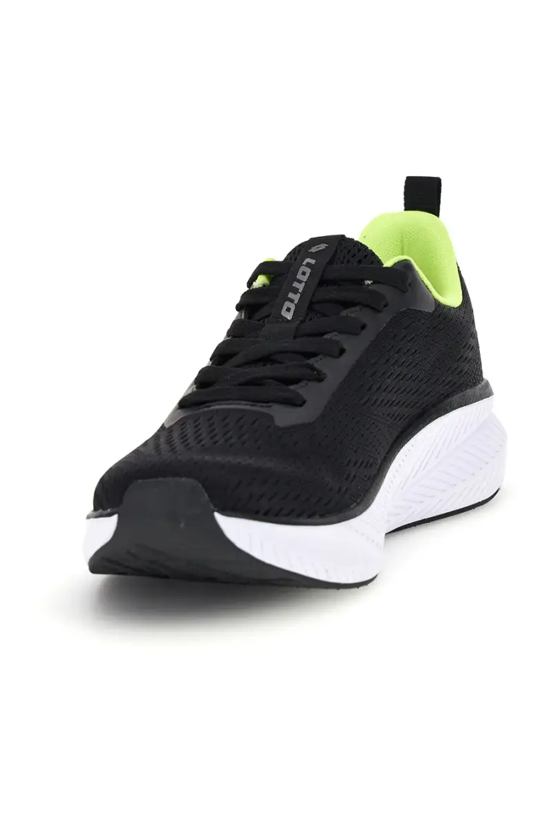 Scarpe sportive nero verde traspirante memory foam Lotto Speedride 900 II [NERO miniatura 4