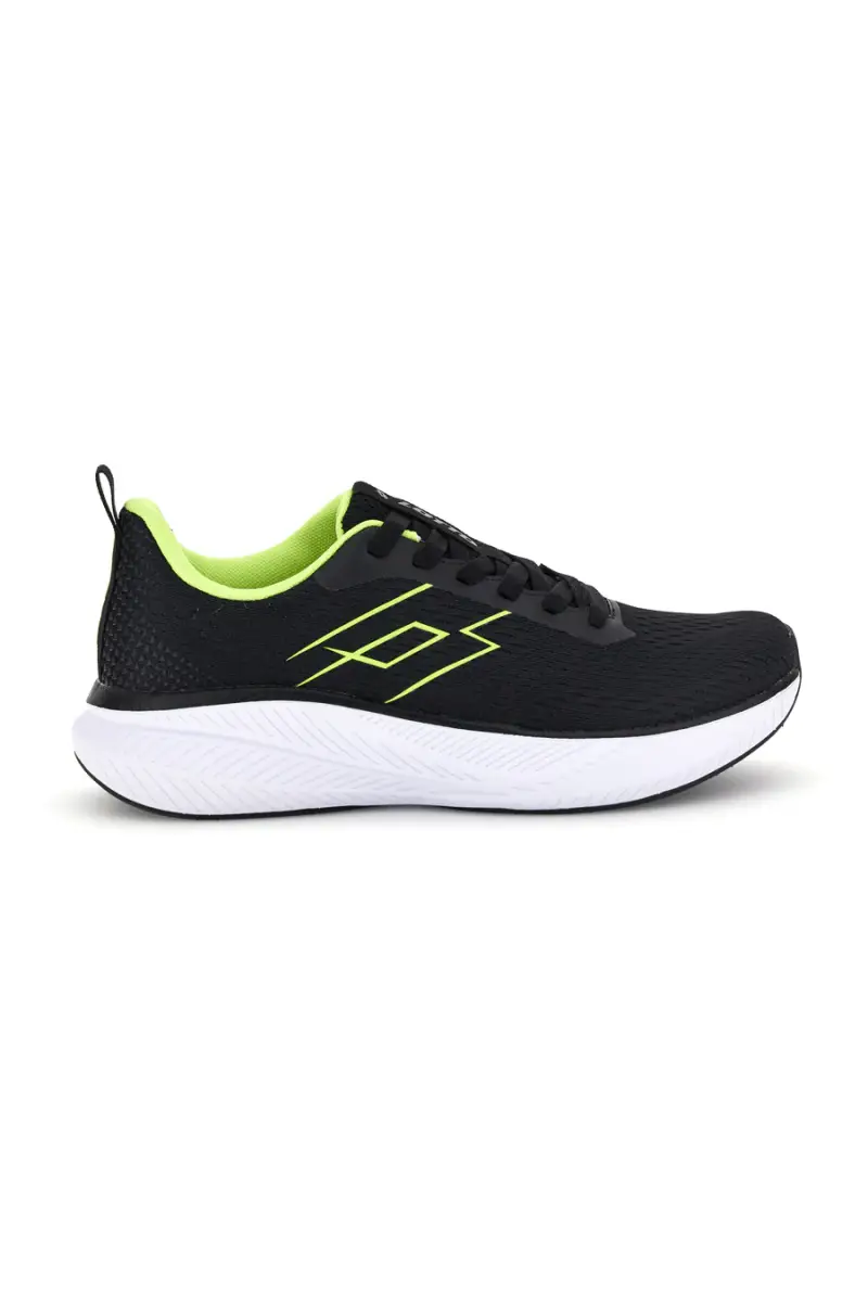 Scarpe sportive nero verde traspirante memory foam Lotto Speedride 900 II [NERO