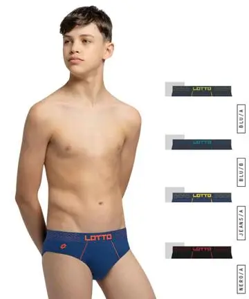 Slip ragazzo in cotone elasticizzato Lotto LS4286