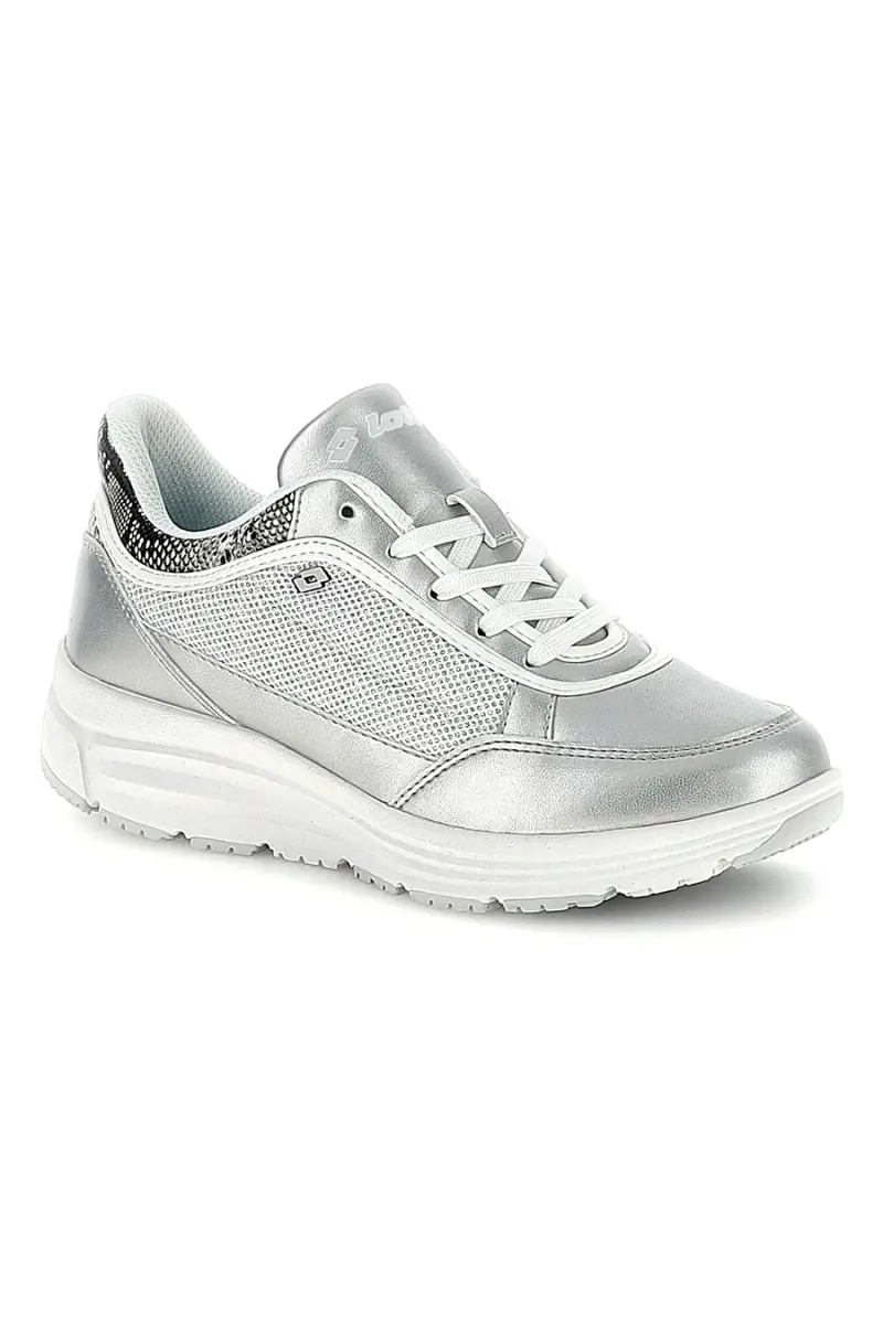 Sneakers argento con inserti animalier Lotto LOVE RIDE AMF VIII PHY W [BIANCO miniatura 2