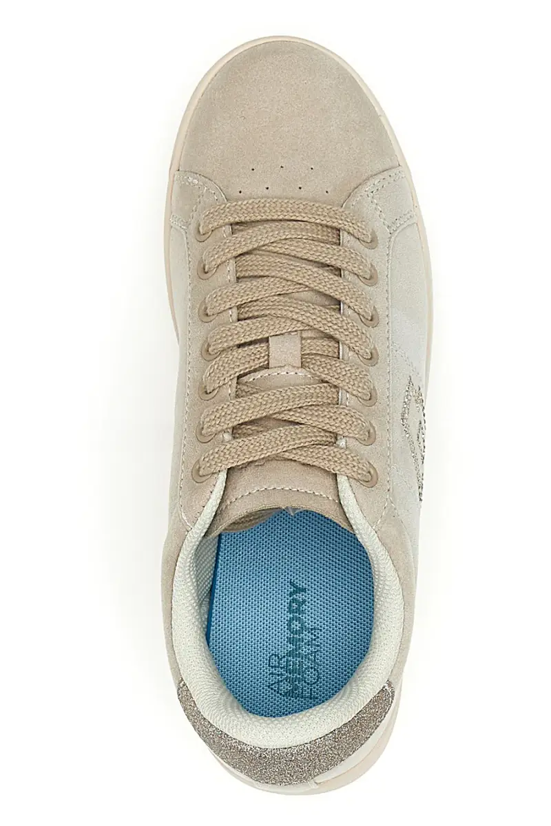 Sneakers beige in materiale scamosciato Lotto 1973 2 AMF II PU SUE W [BEIGE] miniatura 3