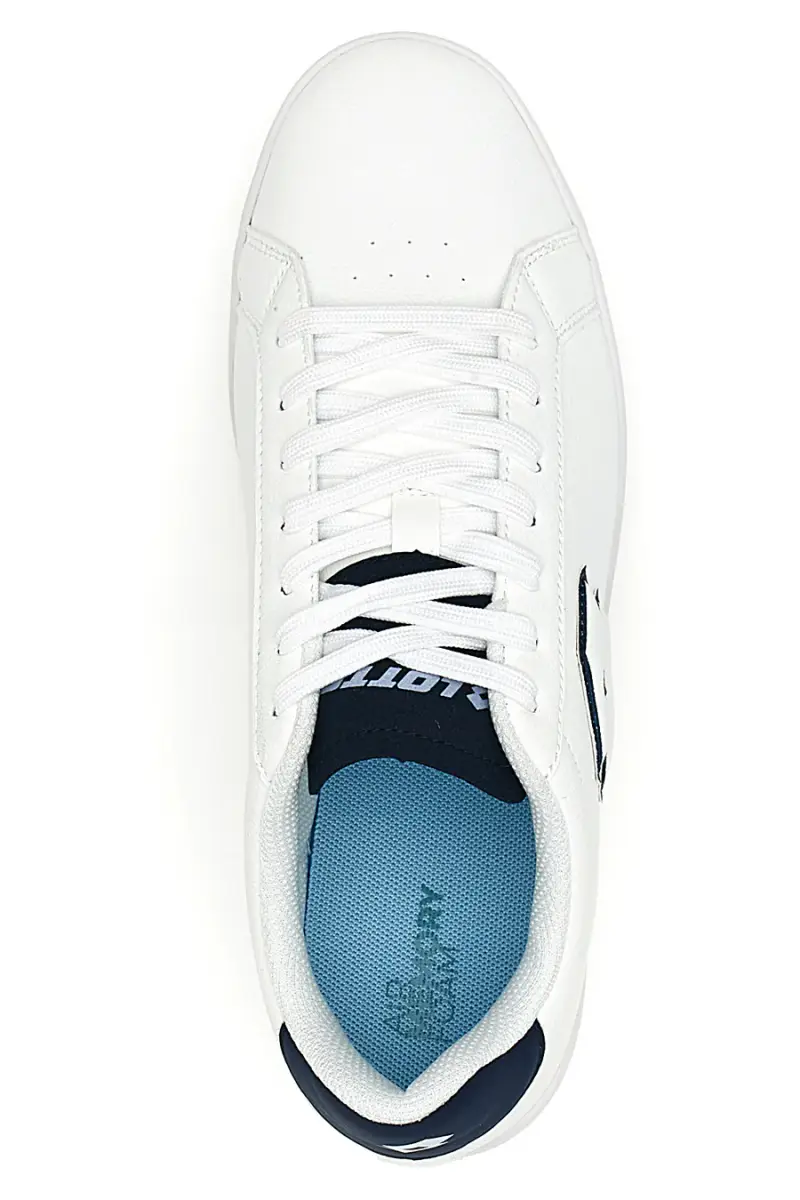 Sneakers bianche con logo laterale Lotto 1973 AMF [BIANCO] miniatura 3