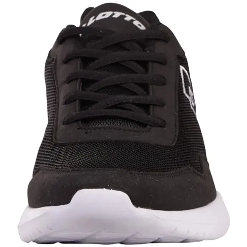 Lotto Unisex Connect Sneaker, Black/White, 37 EU, Nero Bianco, 37 EU miniatura 2