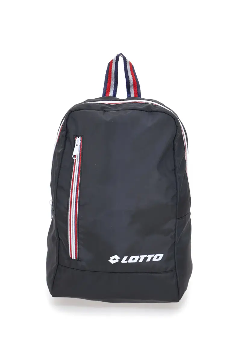 Zaino nero con zip a contrasto Lotto LTT438 [NERO]
