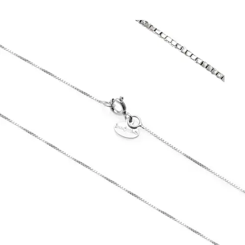 Louis Ciocchetti dal 1887 Catenina Argento 925 a Maglia Veneziana, Collana Donna Uomo Fine e Resistente, Perfetta per