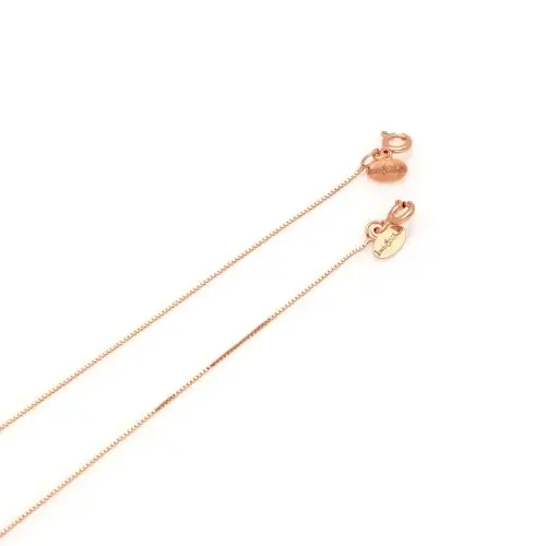 Louis Ciocchetti dal 1887 Catenina Argento Rosa 925 a Maglia Veneziana, Collana Donna Uomo Fine e Resistente, Perfetta miniatura 3