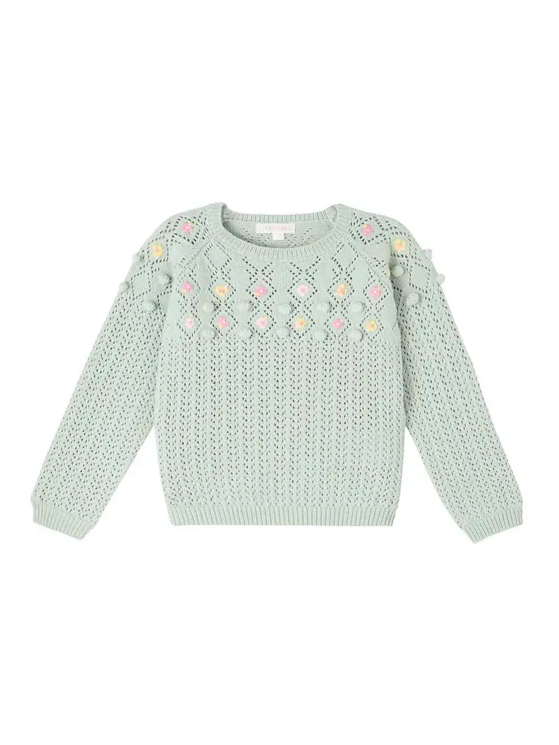 Pull Con Ricamo Verde