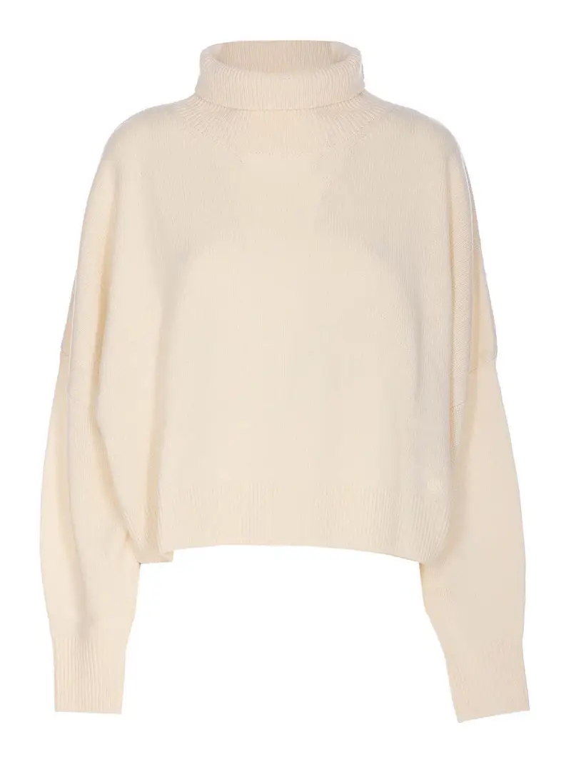 Maglione con colletto alla coreana Luke Bianco