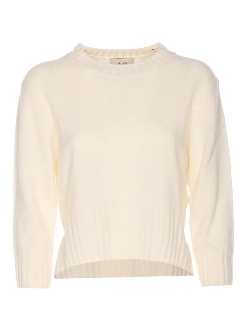 Maglione Mora Bianco Avorio Melange