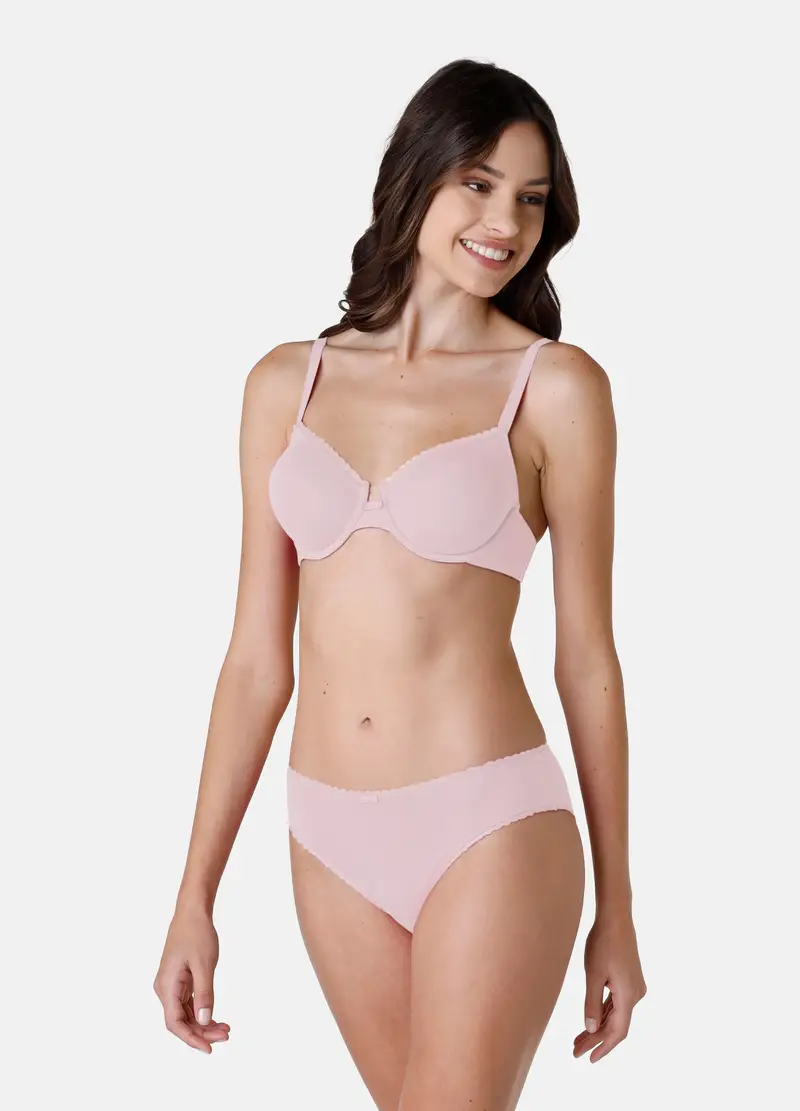 LOVABLE, Lovable Reggiseno Con Ferretto My Bio Comfort In Cotone Bio, Donna, Rosa, Taglia: 5D