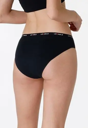 LOVABLE Slip Donna Nero 2581008 miniatura 2