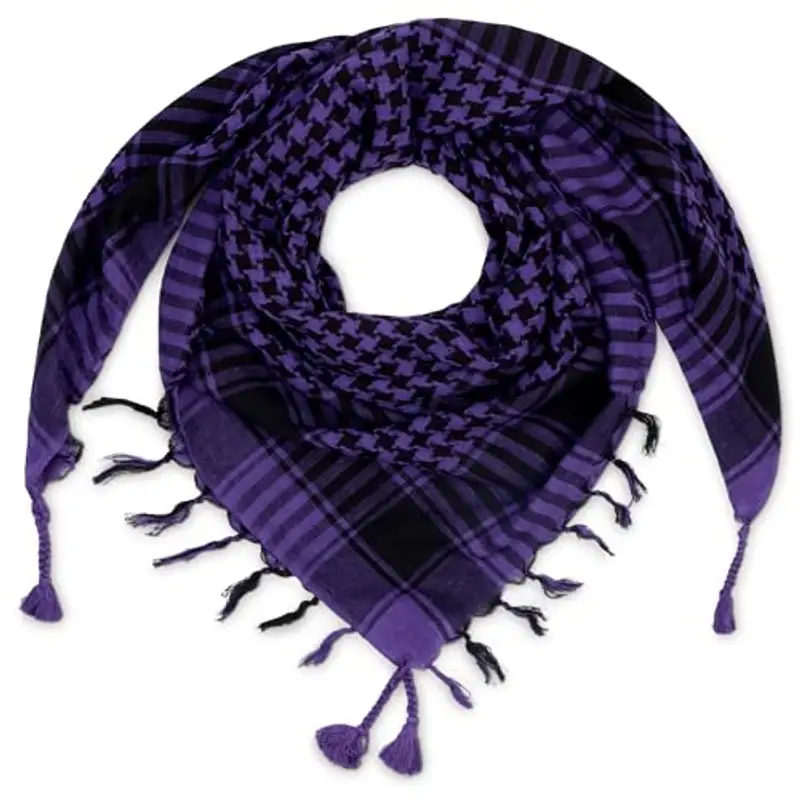 LOVARZI Foulard per donne Viola - Kefiah uomo donna tutte le età - Sciarpe per le ragazze