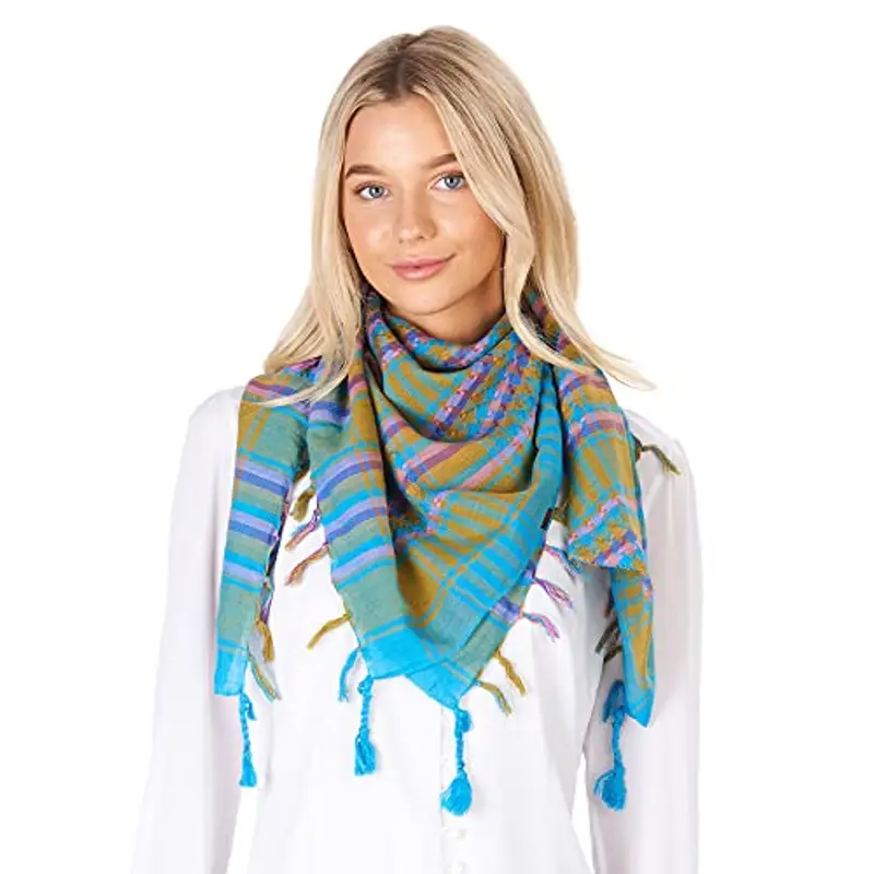 LOVARZI Sciarpe per i ragazzi Multi Colore Blu - Kefiah per uomini e donne uomo e donne foularde miniatura 2