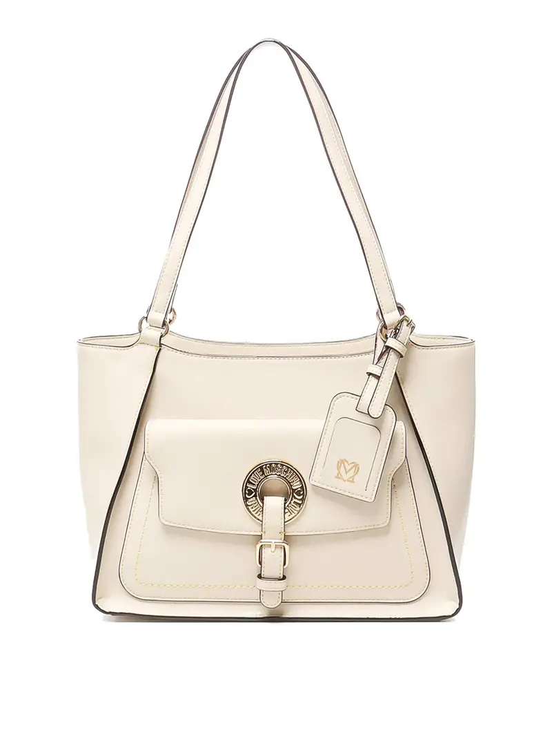 Borsa Con Logo Bianco