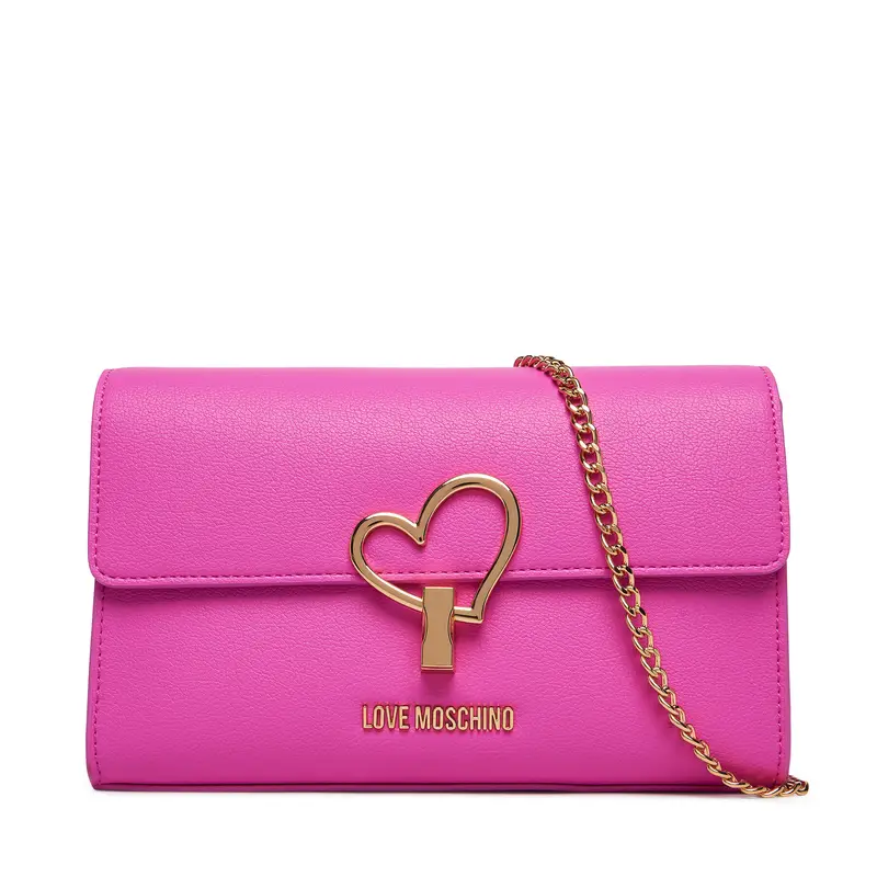 Love Moschino Borsa rosa con cuore