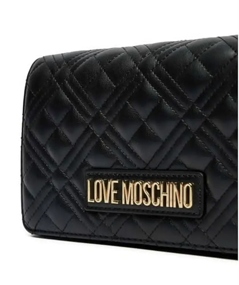 Love Moschino Borsa a spalla Donna Nero 1445439 miniatura 3