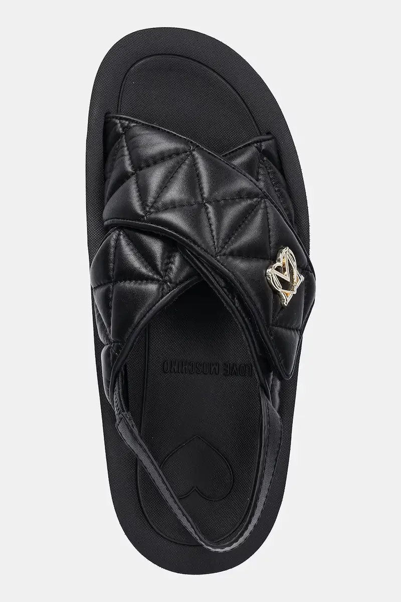 sandali in pelle donna colore nero JA16044I1MIE0000 miniatura 4