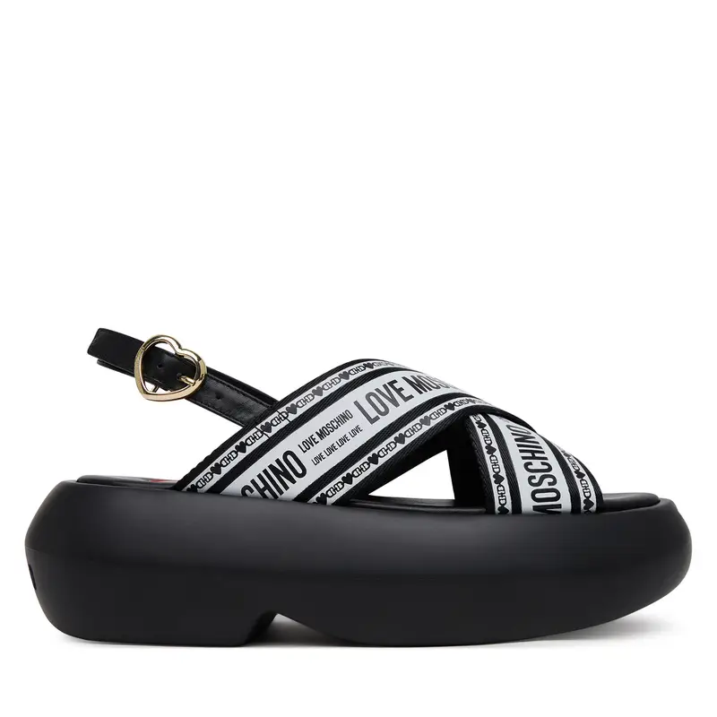 Sandali LOVE MOSCHINO JA16207I0MIX200A Nero