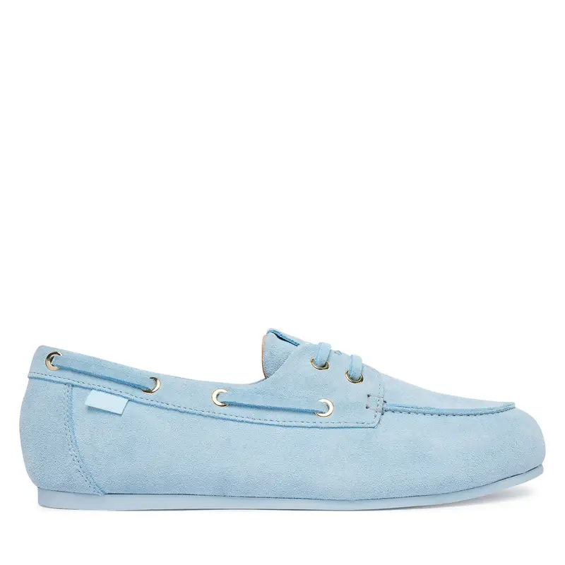 Love Moschino Sneakers celesti in suede