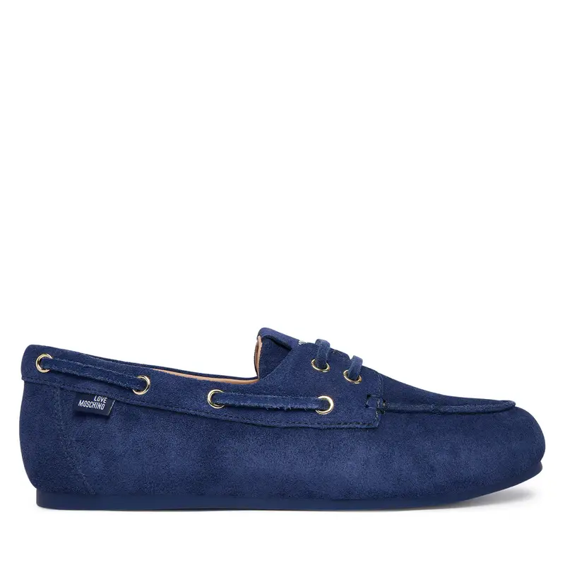 Love Moschino Sneakers blu scuro in suede