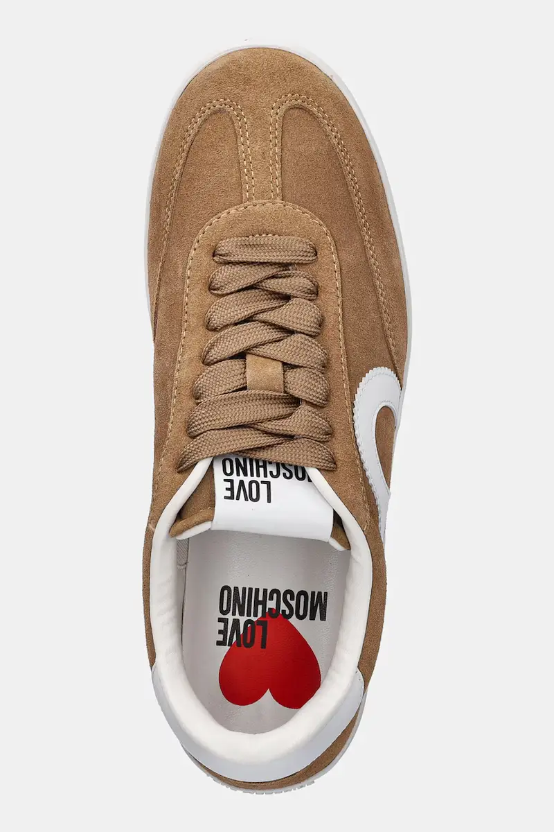 sneakers in camoscio donna colore beige JA15112G1NIG0104 miniatura 4