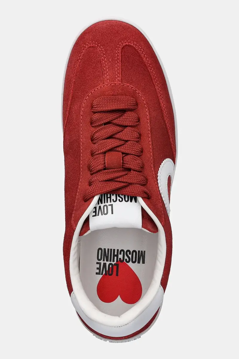 sneakers in camoscio donna colore rosso JA15112G1NIG0500 miniatura 4